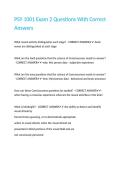 PSY 1001 Exam 2 Questions With Correct Answers