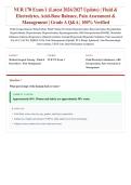 NUR 170 Exam 1 &lpar;Latest 2026&sol;2027 Update&rpar; &vert; Fluid & Electrolytes&comma; Acid-Base Balance & Pain Assessment&sol;Management &vert; Medical-Surgical Nursing Fundamentals &vert; Exam Questions & Answers &vert; Grade A&plus;