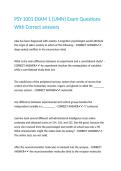 PSY 1001 EXAM 1 &lpar;UMN&rpar; Exam Questions With Correct answers