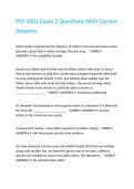 PSY 1001 Exam 2 Questions With Correct Answers