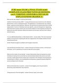 JURI 2990 &ndash; Exam 3 & Final Exam Prep &lpar;2026&rpar; &ndash; Questions&comma; Answers and Detailed Explanations