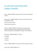 AC-HPAT EXAM QUESTIONS WITH CORRECT ANSWERS&period;