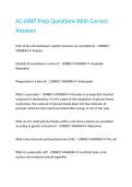 AC-HPAT Prep Questions With Correct Answers