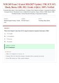 NUR 265 Exam 3 &lpar;Latest 2026&sol;2027 Update&rpar; &vert; TBI&comma; Shock&comma; Burns&comma; SCI&comma; Guillain-Barr&eacute; Syndrome &lpar;GBS&rpar; & Myasthenia Gravis &lpar;MG&rpar; &vert; Critical Care & Neurologic Nursing &vert; Exam Questions & Answers &vert; Grade A&plus;