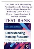 TEST BANK for Understanding Nursing Research &vert; Test Bank for Nursing Research in Canada &vert;  ATI Med-Surg Proctored Exam Test Bank &vert;  BSN 215 HESI Dosage Calculation 