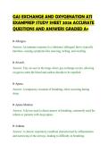 GAS EXCHANGE AND OXYGENATION ATI&NewLine;EXAMPREP STUDY SHEET 2026 ACCURATE&NewLine;QUESTIONS AND ANSWERS GRADED A&plus;