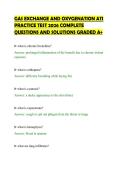 GAS EXCHANGE AND OXYGENATION ATI&NewLine;PRACTICE TEST 2026 COMPLETE&NewLine;QUESTIONS AND SOLUTIONS GRADED A&plus;