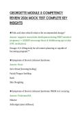 GEORGETTE MODULE 5 COMPETENCY&NewLine;REVIEW 2026 MOCK TEST COMPLETE KEY&NewLine;INSIGHTS&NewLine;