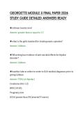 GEORGETTE MODULE 5 FINAL PAPER 2026&NewLine;STUDY GUIDE DETAILED ANSWERS READY