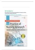 Full Test Bank For Burns And Grove's The Practice Of Nursing Research&colon; Appraisal&comma; Synthesis&comma; And Generation Of Evidence 8th Edition By Jennifer R&period; Gray &comma; Susan K&period; Grove&comma; Suzanne Sutherland&NewLine;