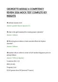 GEORGETTE MODULE 6 COMPETENCY&NewLine;REVIEW 2026 MOCK TEST COMPLETE KEY&NewLine;INSIGHTS&NewLine;