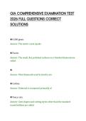 GIA COMPREHENSIVE EXAMINATION TEST&NewLine;2026 FULL QUESTIONS CORRECT&NewLine;SOLUTIONS&NewLine;