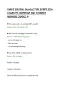 GMU IT 213 FINAL EXAM ACTUAL SCRIPT 2026&NewLine;COMPLETE QUESTIONS AND CORRECT&NewLine;ANSWERS GRADED A&plus;