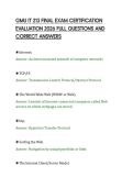 GMU IT 213 FINAL EXAM CERTIFICATION&NewLine;EVALUATION 2026 FULL QUESTIONS AND&NewLine;CORRECT ANSWERS&NewLine;