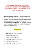 FDNY COF P-98 ACTUAL EXAM 2026 &NewLine;COMPLETE QUESTIONS AND DETAILED &NewLine;SOLUTIONS LATEST UPDATE THIS YEAR &NewLine;JUST RELEASED 