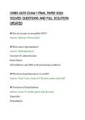 GNRS 5670 EXAM 1 FINAL PAPER 2026&NewLine;SOLVED QUESTIONS AND FULL SOLUTION&NewLine;UPDATED&NewLine;