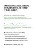 GNRS 5670 EXAM 2 ACTUAL SCRIPT 2026&NewLine;COMPLETE QUESTIONS AND CORRECT&NewLine;ANSWERS GRADED A&plus;