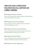 GNRS 5670 EXAM 2 CERTIFICATION&NewLine;EVALUATION 2026 FULL QUESTIONS AND&NewLine;CORRECT ANSWERS