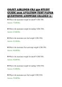 GOJET AIRLINES CRJ 550 STUDY&NewLine;GUIDE 2026 AVIATION TEST PAPER&NewLine;QUESTIONS ANSWERS GRADED A&plus;&NewLine;