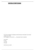 CCRP SOCRA EXAM - PRACTICE EXAM -1