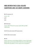 HBSS REVIEW PACK 2026 SOLVED&NewLine;QUESTIONS AND ACCURATE ANSWERS