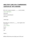 HBSS STUDY GUIDE 2026 COMPREHENSIVE&NewLine;QUESTION SET WITH ANSWERS