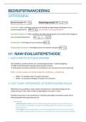 Samenvatting Bedrijfsfinanciering - 2025&sol;2026 - D0T20A &lpar;TEW & HIR&rpar;