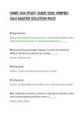 GNRS 554 STUDY GUIDE 2026 VERIFIED&NewLine;Q&A MASTER SOLUTION PACK&NewLine;