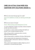 GNRS 554 ACTUAL EXAM PAPER 2026&NewLine;QUESTIONS WITH SOLUTIONS GRADED A&plus;