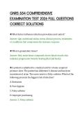 GNRS 554 COMPREHENSIVE&NewLine;EXAMINATION TEST 2026 FULL QUESTIONS&NewLine;CORRECT SOLUTIONS&NewLine;