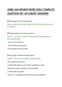 GNRS 554 REVIEW PAPER 2026 COMPLETE&NewLine;QUESTION SET ACCURATE ANSWERS