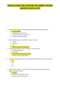 NURS 6551 EXAM FINAL QUESTIONS AND CORRECT DETAILED ANSWERS UPDATED LATEST