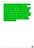 TEST BANK FOR EBERSOLE AND HESS GERONTOLOGICAL NURSING AND HEALTHY AGING 10TH EDITION TOUHY ALL CHAPTERS 1 28 COMPLETE ISBN 9780323401678 2026 2027 VERIFIED ANSWERS ACTUAL UPDATED PRACTICE QUESTIONS HIGH YIELD STUDY GUIDE GERONTOLOGICAL NURSING EXAM PREPA