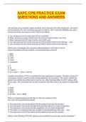 AAPC CPB PRACTICE EXAM QUESTIONS AND ANSWERS