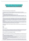 AAPC CPC FINAL EXAM PRACTICE EXAM NEWEST &lpar;&rpar; ACTUAL EXAM 140&plus; QUESTIONS AND CORRECT DETAILED ANSWERS &lpar;VERIFIED ANSWERS&rpar;