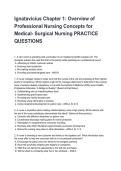 Ignatavicius Chapter 1&colon; Overview of Professional Nursing Concepts for Medical- Surgical Nursing PRACTICE QUESTIONS  Questions and Answers with Explanations &lpar;2026&sol;2027&rpar;