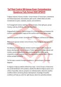 Turf Pest Control 3B Kansas Exam Comprehensive Questions Fully Solved 2026 UPDATE
