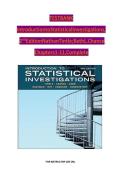 Test bank For Introduction to Statistical Investigations&comma; 2nd Edition by Nathan Tintle&semi; Beth L&period; Chance&comma; Complete Chapters 1 - 11&comma; Verified Latest Version&NewLine;