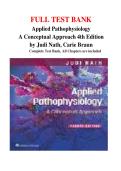 Test Bank for Applied Pathophysiology&comma; 4th Edition by Braun & Nath &vert; All Chapters