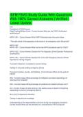 ISFM FSVO Study Guide With Questions &NewLine;With 100&percnt; Correct Answers &vert; Verified &vert; &NewLine;Latest Update&period; 
