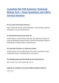 Complete Set COG Exhorter&ndash;Ordained Bishop Test &ndash; Exam Questions and 100&percnt; Correct Answers&vert; 2026&sol;27