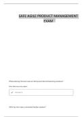 SAFE AGILE PRODUCT MANAGEMENT &lpar;APM&rpar; QUESTIONS AND CORRECT ANSWERS
