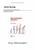 Test bank for Discovering the Life Span &lpar;4th Edition&rpar;  all pages fully covered with test questions and answers graded A&plus;