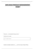 SAFE AGILE PRODUCT MANAGEMENT &lpar;APM&rpar; QUESTIONS AND CORRECT ANSWERS