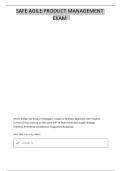 SCALED AGILE SAFE-APM EXAM QUESTIONS AND CORRECT ANSWERS