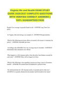 Virginia life and Health EXAM STUDY &NewLine;GUIDE 2026&sol;2027 COMPLETE QUESTIONS &NewLine;WITH VERIFIED CORRECT ANSWERS &vert;&vert; &NewLine;100&percnt; GUARANTEED PASS 