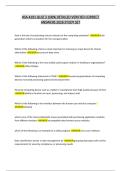 HSA 4191 QUIZ 3 100&percnt; DETAILED VERIFIED CORRECT &NewLine;ANSWERS 2026 STUDY SET