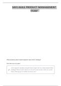 SAFE AGILE PRODUCT MANAGEMENT &lpar;APM&rpar; EXAM QUESTIONS AND CORRECT ANSWERS