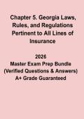 Chapter 5&colon; Georgia Laws&comma; Rules&comma; and Regulations Pertinent to All Lines of Insurance &ndash; Study Guide & Exam Preparation &lpar;2026 Updated&rpar;