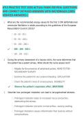 ATLS PRACTICE TEST 2026 ACTUAL EXAM 250 REAL QUESTIONS &NewLine;AND CORRECT DETAILED ANSWERS WITH RATIONALES &lpar;100&percnt; &NewLine;VERIFIED ANSWERS&rpar; &vert;